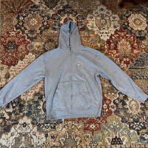 Men's Gray Zip-Up Hoodie